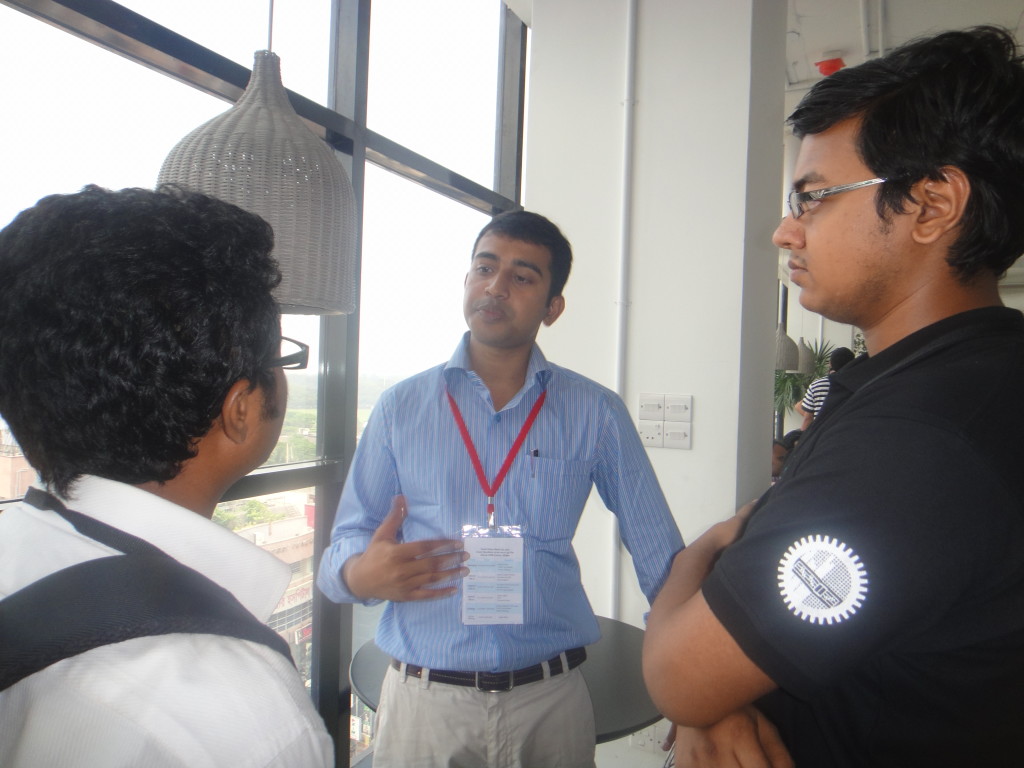 Atiqur Rahman Sarker Sohel talking with Attendees 