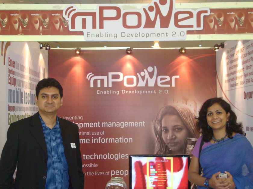 Mridul Chowdhury and Tahmina Khanam (from left to right)