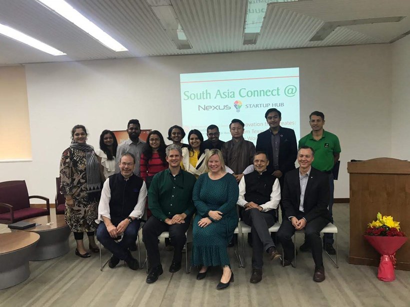 The country leaders from Nepal, Bhutan, Sri Lanka, India and Bangladesh along with the IC2 Institute and US Department of State personnel