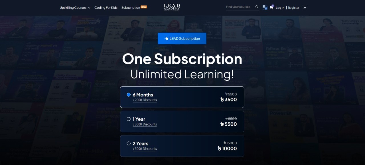 How Lead Academy Has Created a Unique Model for Delivering High-Quality Online Education in Bangladesh 5 Lead Academy's Subscription Service