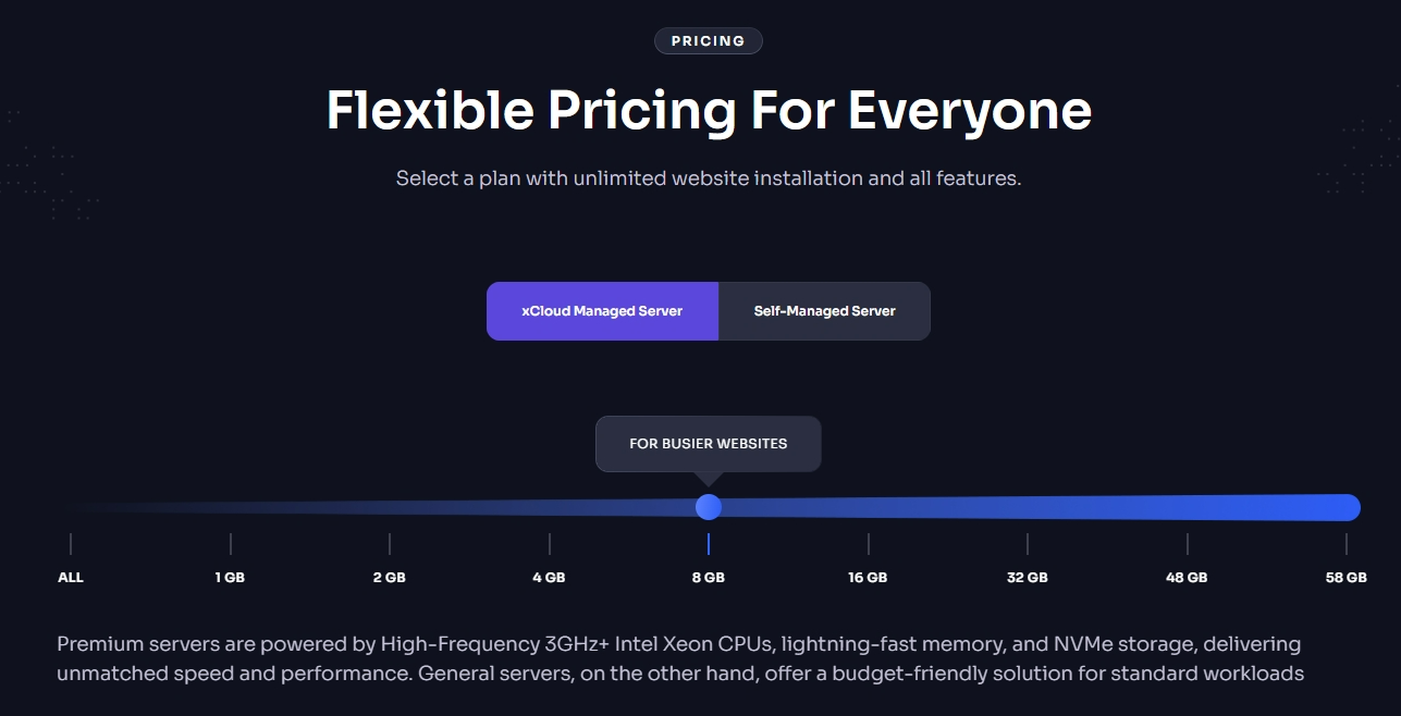 xCloud web screenshot