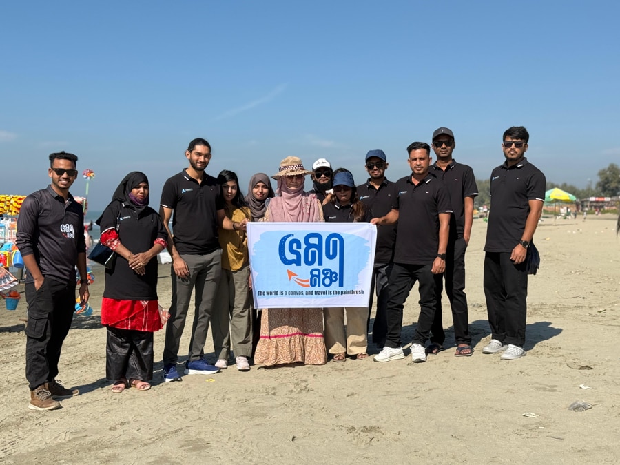 Part of Audacity team at a company tour